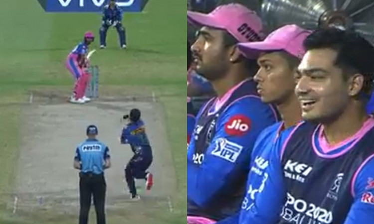 Cricket Image for VIDEO : मायूस डगआउट में Fizz के छक्के से आई मुस्कान, बोल्ट को मारा 81 मीटर लंबा सि