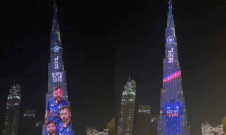 VIDEO: New Indian Team Jersey On Display At Burj Khalifa