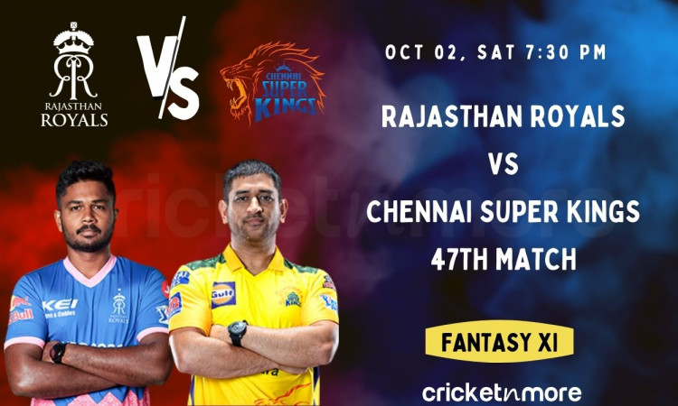 Cricket Image for Rajasthan Royals vs Chennai Super Kings: 47th IPL Match Prediction, Fantasy XI Tip