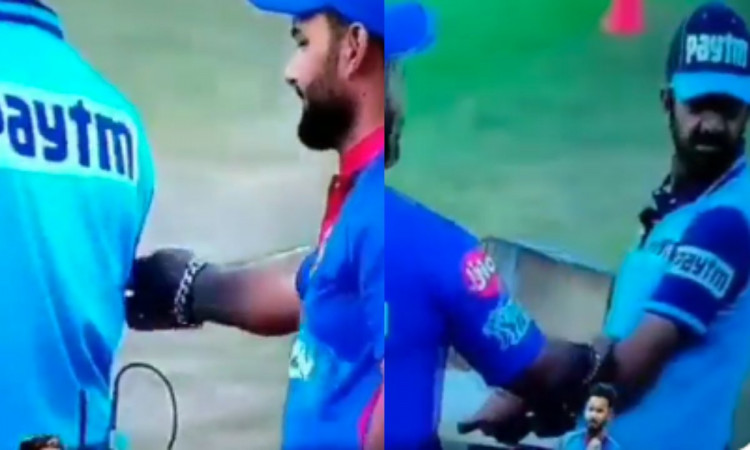Cricket Image for VIDEO : अंपायर के उंगली कर बैठे ऋषभ पंत, अनिल चौधरी की सिट्टी-पिट्टी हुई गुल