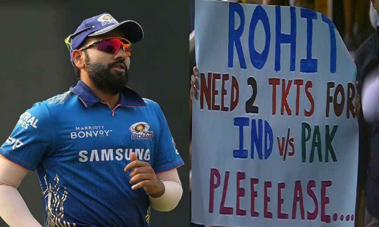 Cricket Image for T-20 World Cup: Fan Asks Rohit Sharma For Tickets For India vs Pakistan Match