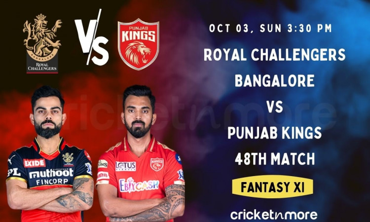 Cricket Image for Royal Challengers Bangalore vs Punjab Kings: 48th IPL Match Prediction, Fantasy XI