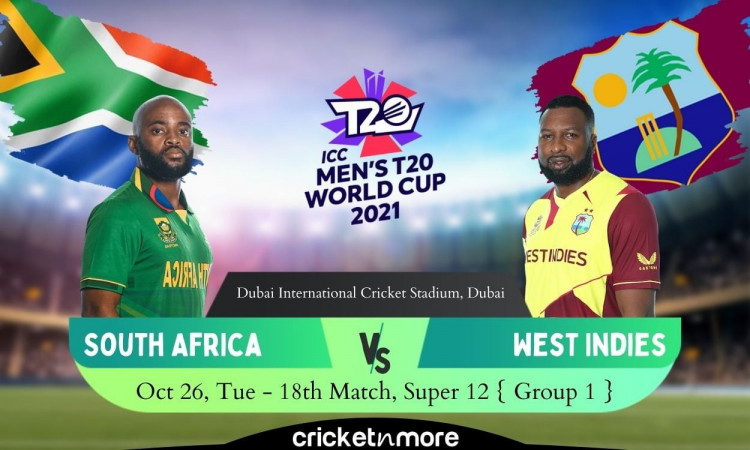 Cricket Image for South Africa vs West Indies, T20 World Cup – Cricket Match Prediction, Fantasy XI 