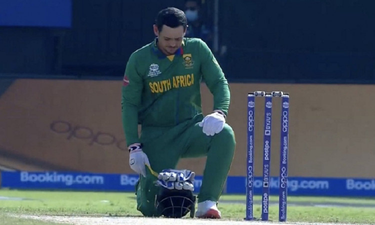 Cricket Image for T20 WC: Quinton De Kock Makes His Return To Playing XI, Takes The Knee