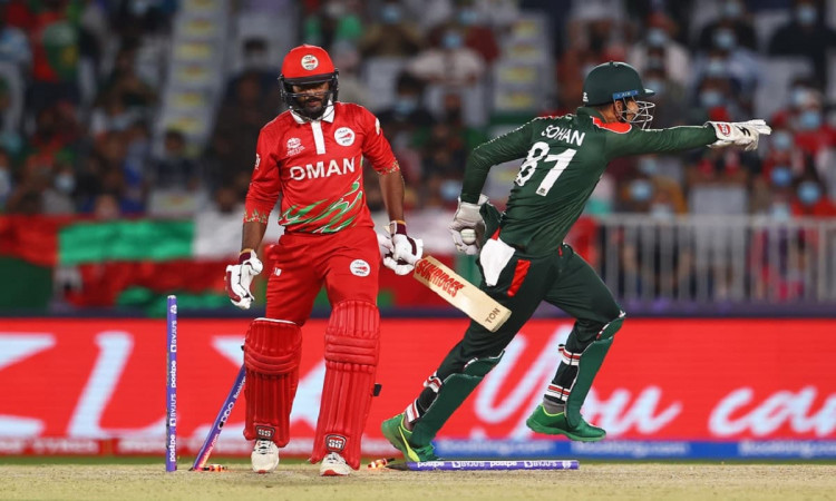 Cricket Image for T20 World Cup 2021: Bangladesh Dispirit Spirited Oman And Register A 26 Run Win