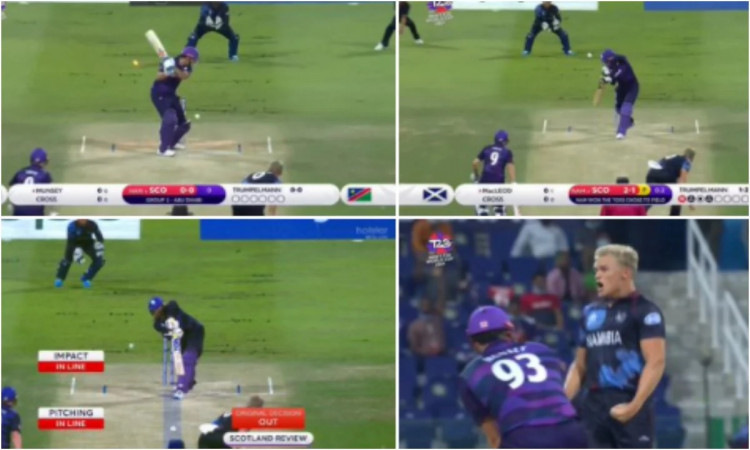 VIDEO: 23 Year-Old Trumpelmann Stuns Scotland, Takes 3 Wickets In The First Over