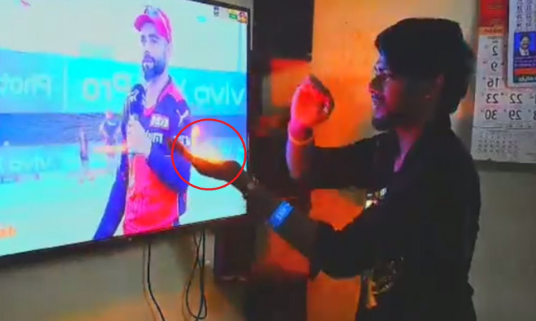 Cricket Image for Virat Kohli Fan Expressing His Love For His Idol