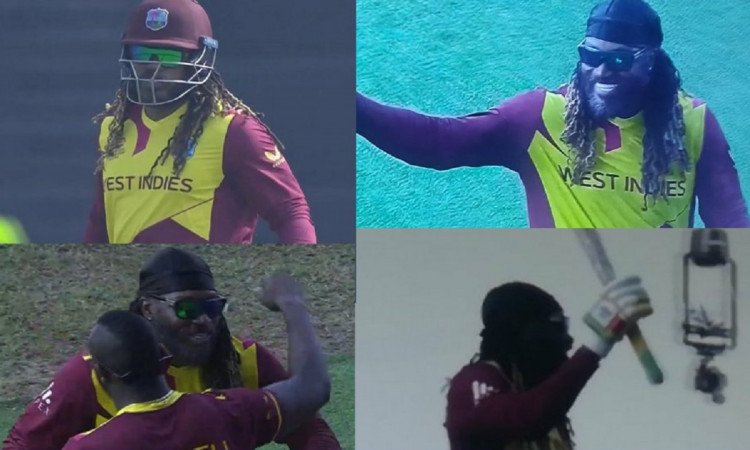  A wonderful ovation for Chris Gayle as he walks out to bat for West Indies' final game