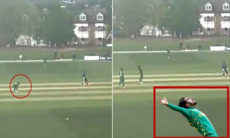 Cricket Image for Hasan Ali Found Claiming A Dropped Catch Watch Video