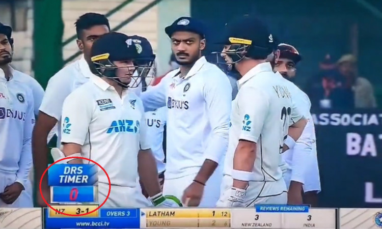 Cricket Image for India Vs New Zealand Will Young Dismissed Despite Being Not Out Watch Video