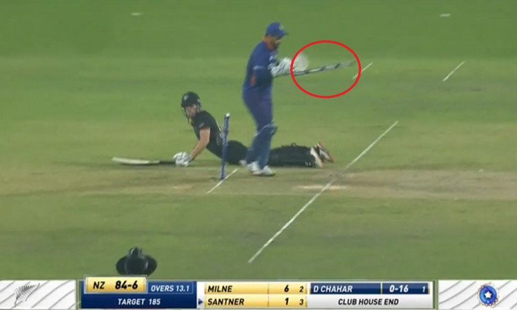 Cricket Image for India Vs New Zealand Ishan Kishan Brilliant Fielding To Runout Tim Seifert Watch V