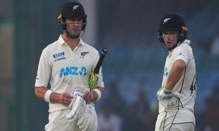Cricket Image for पहला टेस्ट : दूसरे दिन का खेल खत्म होने तक न्यूजीलैंड ने बनाए 129/0 रन, यंग और लैथ