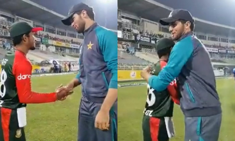 Cricket Image for Shaheen Afridi Hugs Afif Hossain After Hurting Him Watch Video