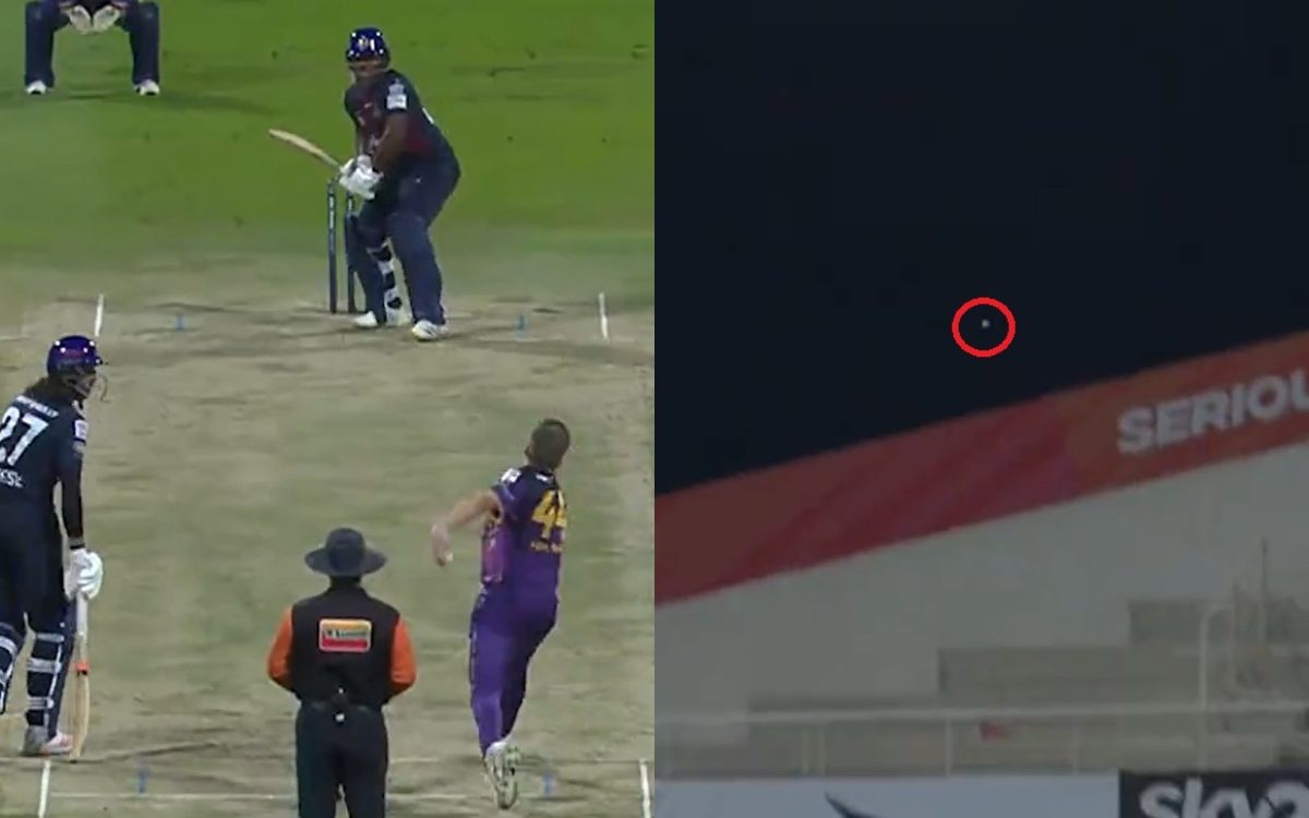 Cricket Image for T10 League Odean Smith Hit Almost 130 Meter Six In T10 League Watch Video