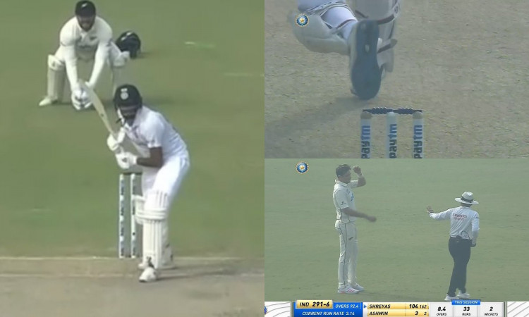Tim Southee complains to umpire about Ravichandran Ashwin running on pitch