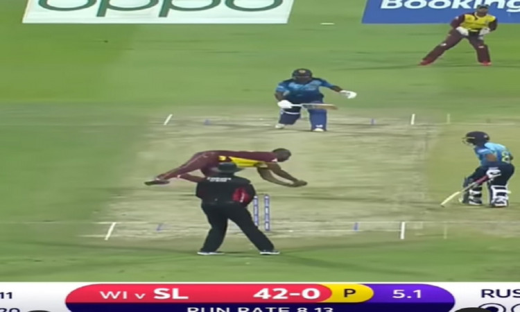 Watch Andre Russell stunning catch against Sri Lanka 