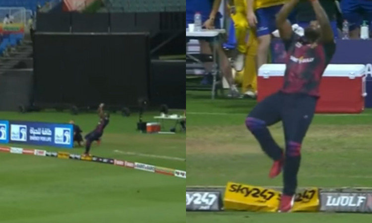 Cricket Image for VIDEO : आंद्रे रसल ने डुबोई टीम की नैय्या, लास्ट बॉल पर बाउंड्री पर किया 'Blunder'
