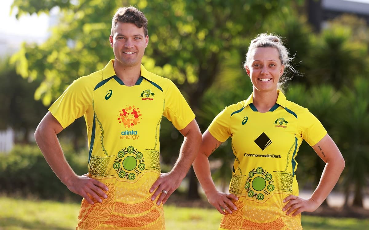 Cricket Image for Australia Reveals New Indigenous ODI Kits For Men's & Women's Team