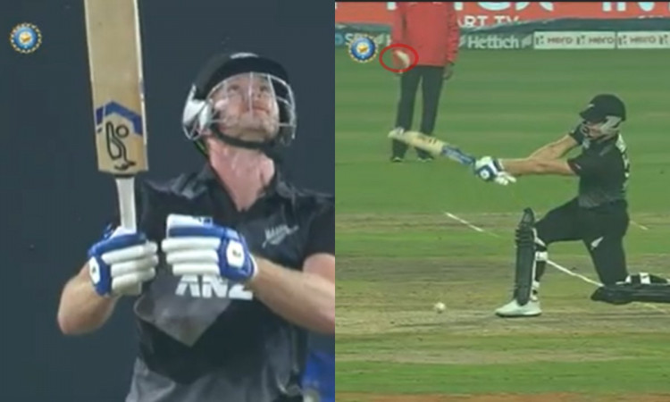 Cricket Image for VIDEO : पहले तोड़ा बैट फिर तोड़ा घमंड, कुछ ऐसी रही नीशम और भुवी के बीच ज़ंग