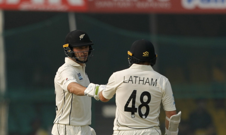 Cricket Image for IND v NZ, Day 2: New Zealand Hold Tight After Bowling India Out, Score 72/0 