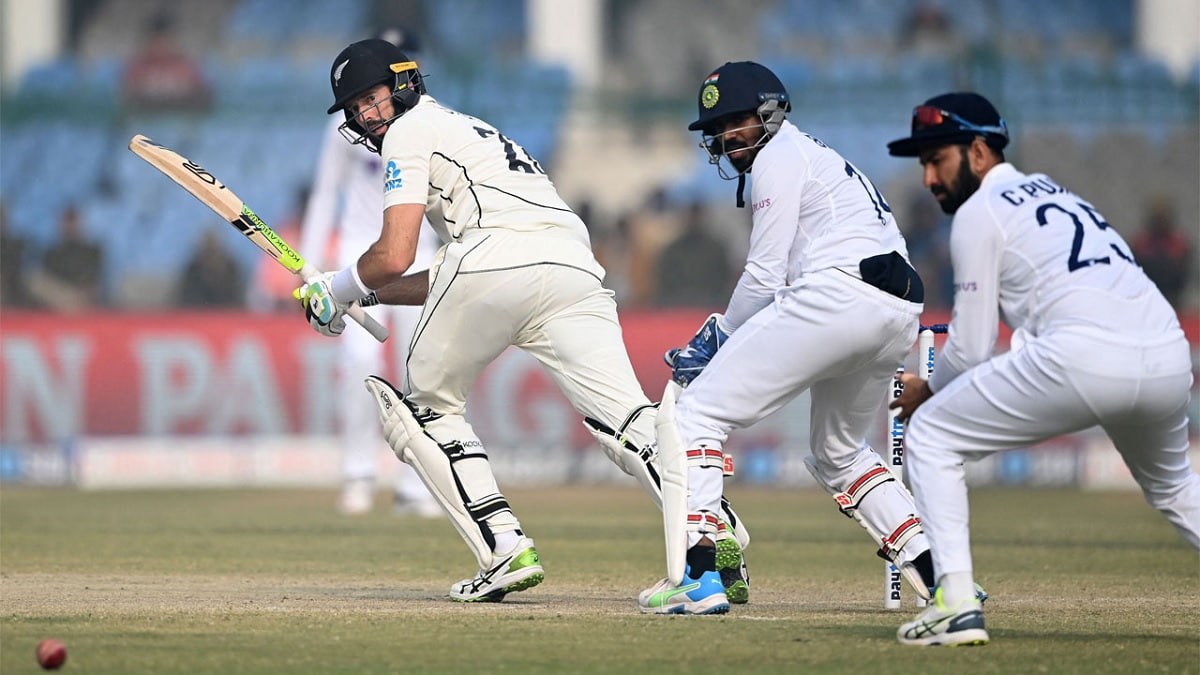 Cricket Image for IND v NZ, Day 5: New Zealand Hold Firm As India Seek Breakthrough