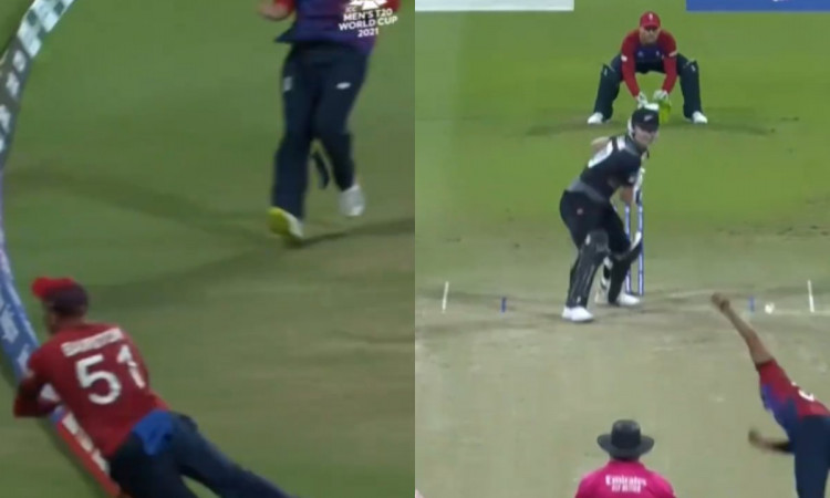 Cricket Image for VIDEO : इस 1 छक्के ने छीन लिया इंग्लैंड से मैच, जॉर्डन के ओवर में नीशम ने की छक्को