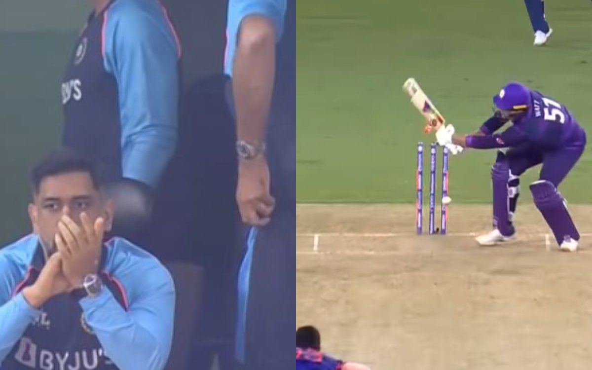 Cricket Image for VIDEO : बुमराह ने किया मेंटॉर धोनी को खुश, यॉर्कर से किया स्कॉटलैंड का काम तमाम