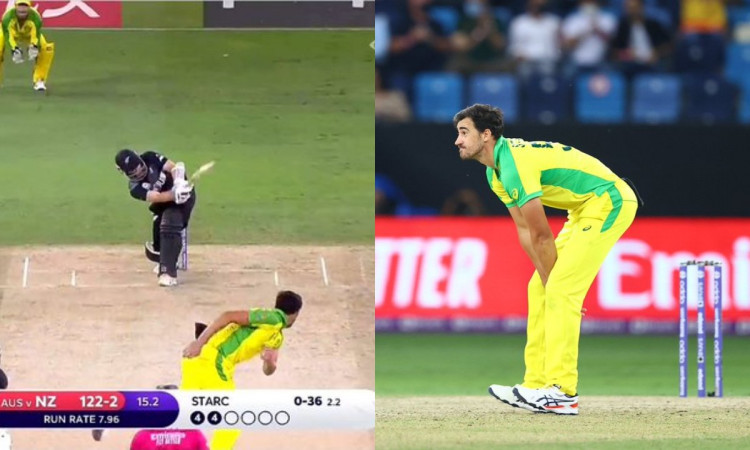 Cricket Image for VIDEO : 4,4,6,4,4- विलियमसन के सामने नतमस्तक हुए स्टार्क, 11 गेंदों में लुटवाए 40 
