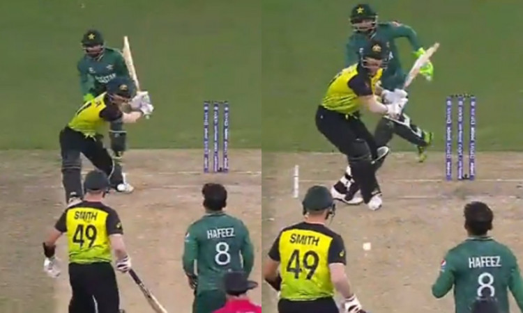 Cricket Image for VIDEO : हफीज़ ने डाली दो टप्पे वाली गेंद, नो बॉल पर वॉर्नर ने लगा दिया लंबा छक्का