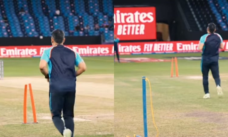 Cricket Image for VIDEO : धोनी जा रहा है दोस्तों, एक आखिरी बार बॉलिंग करते हुए भी देख लो