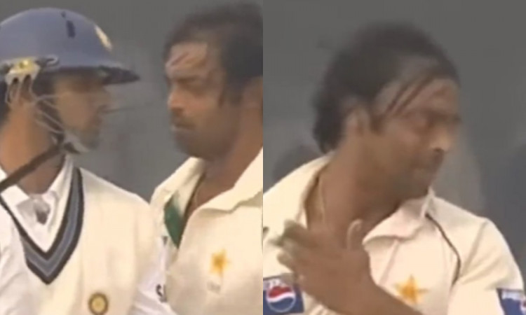 Cricket Image for VIDEO : द्रविड़ ने ईंट का जवाब दिया था पत्थर से, अख्तर ने घूरा तो राहुल ने भी दिखा