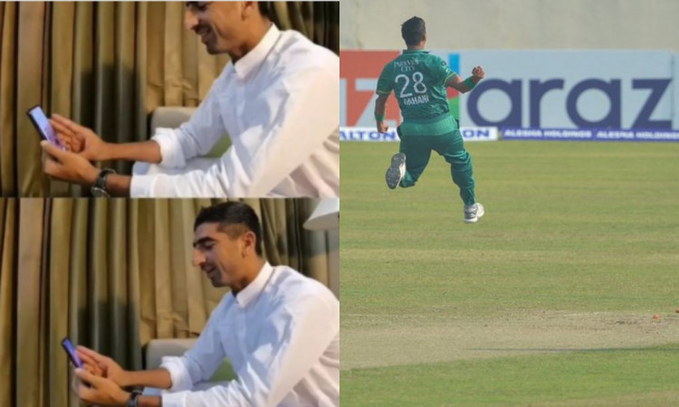 Cricket Image for VIDEO : वीडियो कॉल पर मां ने दी दुआएं, डेब्यू पर पाकिस्तानी गेंदबाज़ ने बिखेरा जलव