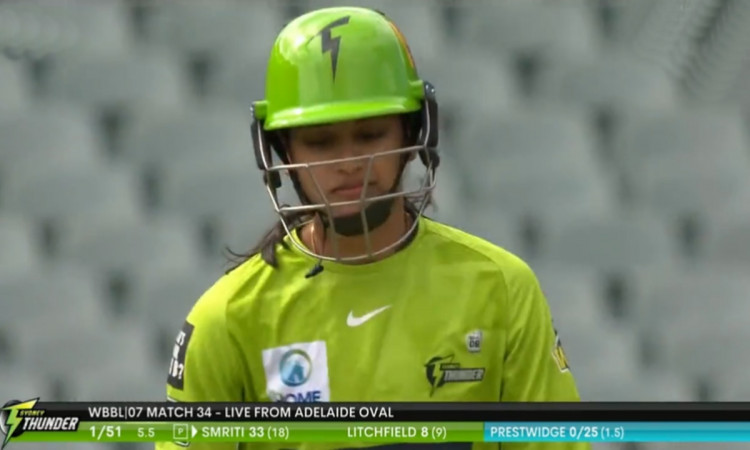 Cricket Image for Sydney Thunder Vs Brisbane Heat Smriti Mandhana Reminds Robin Uthappa Watch Video