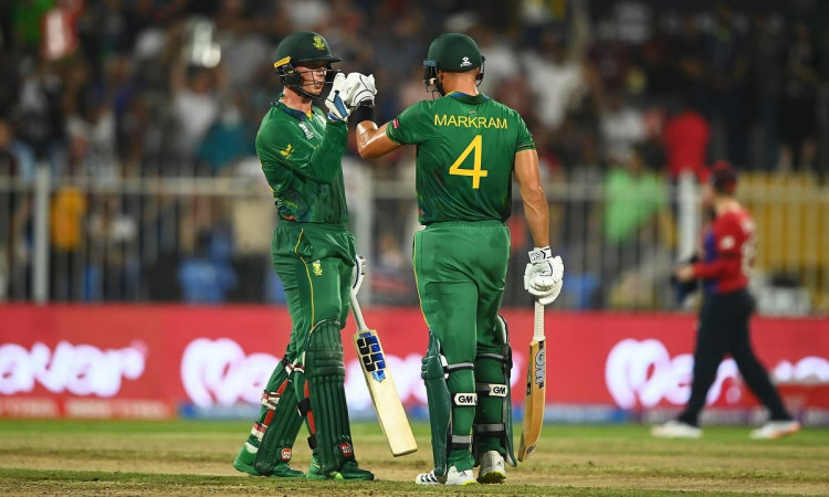 T20 World Cup 39th Match: Van Der Dussen & Markram Power South Africa To 188/2 Against England