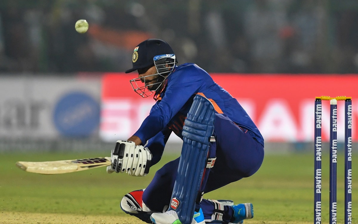 Cricket Image for 'A Shot Usually Needed By Those Who Do Not Have Too Many Strokes': Venkatesh Iyer 