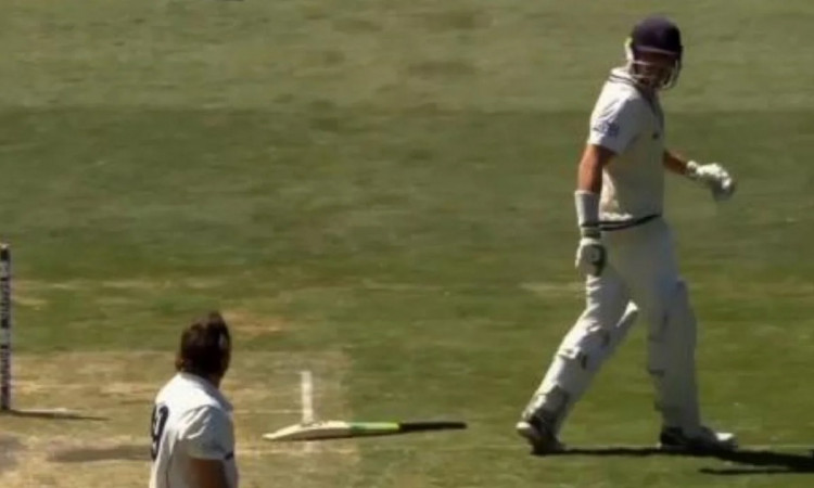 Cricket Image for VIDEO: James Pattinson Makes A Frustrated Return Throw At Daniel Hughes, Receives 