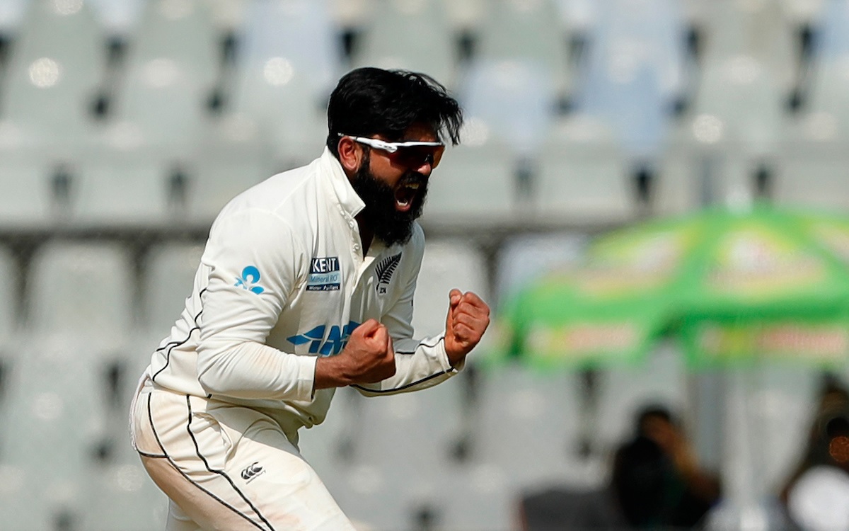 Cricket Image for Ajaz Patel Says 'Job Only Half Done' After Dismissing 4 Indian Top-Order Batters O