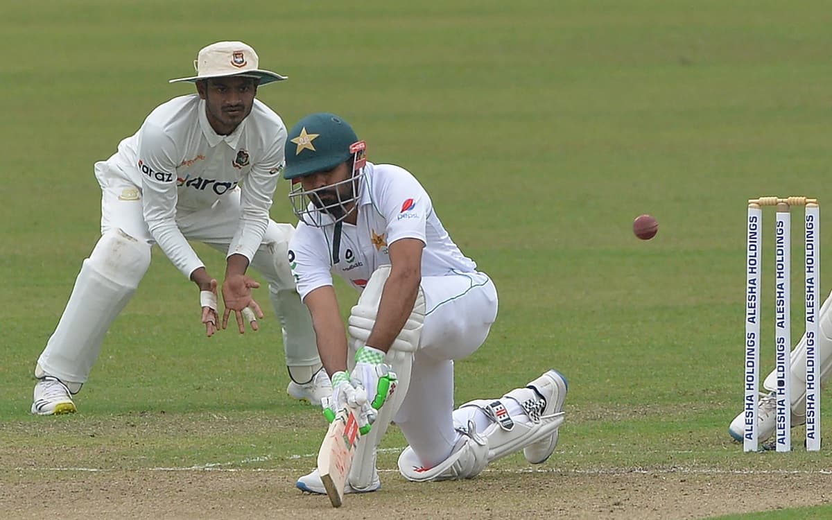 Cricket Image for BAN v PAK 2nd Test: Babar Azam's Unbeaten Fifty Guides Pakistan To A Steady Positi