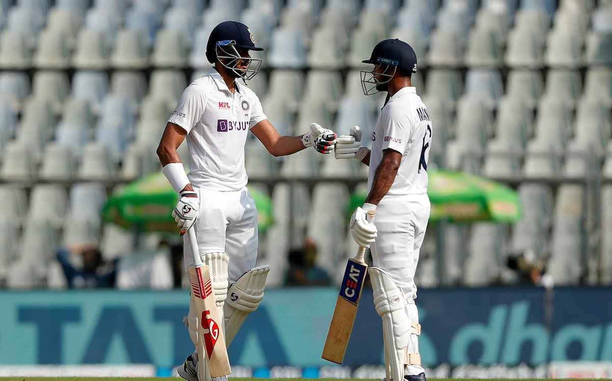 Cricket Image for IND v NZ, Day 2: Mayank Closes In On Milestone After Ajaz Picks 6 Wickets, Score 