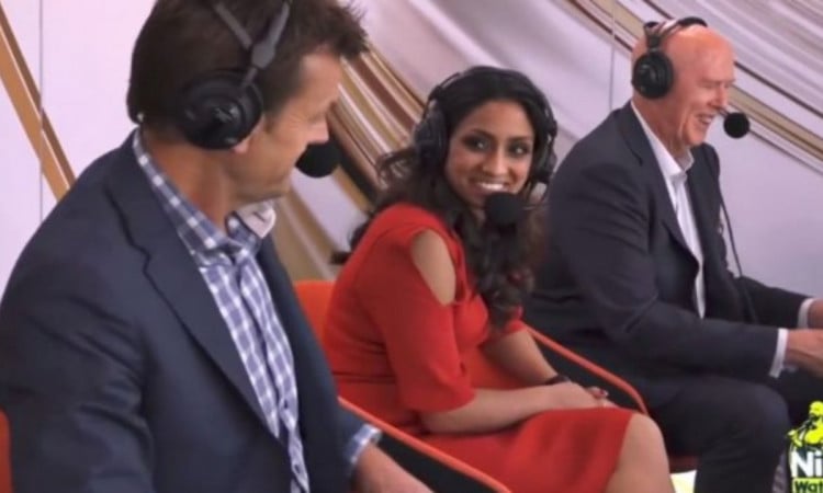 Cricket Image for VIDEO : महिला कमेंटेटर को नहीं आई शर्म, गिलक्रिस्ट के सामने कर दी डबल मीनिंग बात