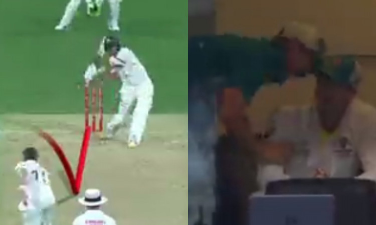 Cricket Image for VIDEO : 2nd बॉल पर ही रिचर्डसन ने मारा ऐसा छक्का, ड्रेसिंग रूम में झूम उठे ऑस्ट्रे