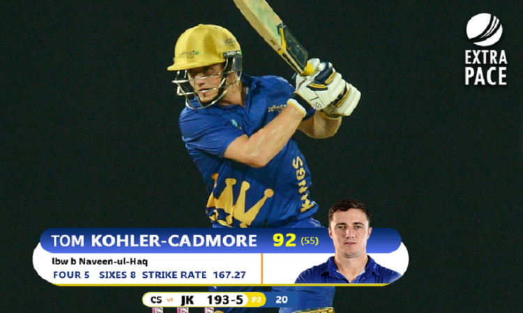 Cricket Image for Kohler-Cadmore's 92 Helps Jaffna Kings Beat Colombo Stars By 102 Runs 