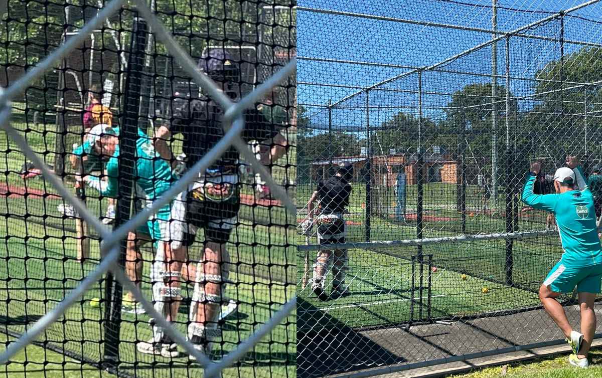 Cricket Image for Langer Leaves Australia Nets To Give Batting Crash Course To A Kid