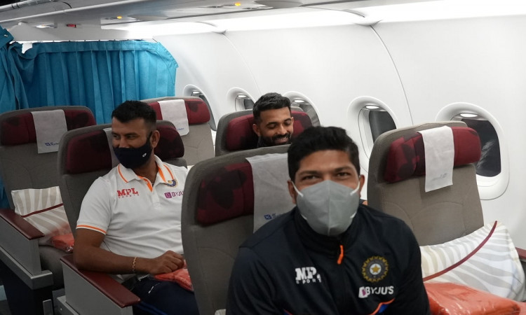 Cricket Image for PHOTOS: 'Buckled Up' Team India Departs For South Africa Tour 