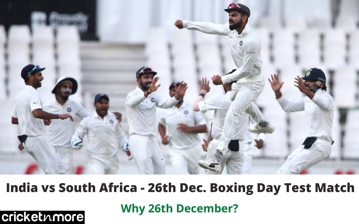 Cricket Image for Team India To Play South Africa On December 26th - But Why This Date?