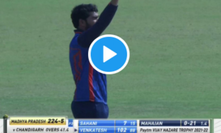 Cricket Image for VIDEO : रजनीकांत के जन्मदिन पर वेंकटेश अय्यर का तूफानी शतक, उन्हीं के स्टाइल में म