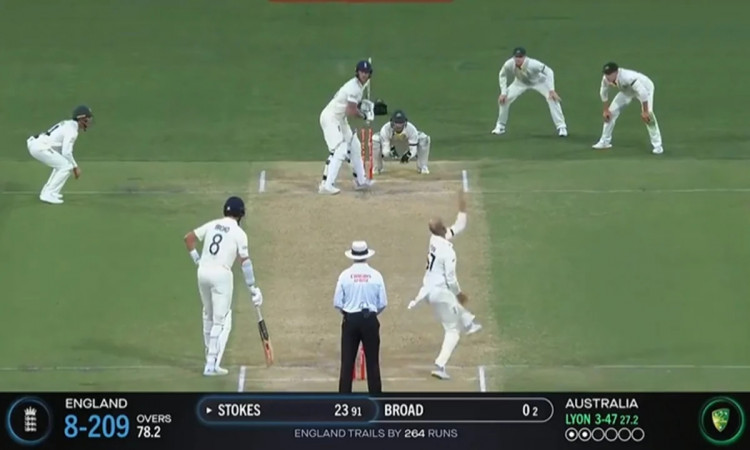 Cricket Image for VIDEO: Ben Stokes Gets Down On One Knee And Smacks Nathan Lyon For Six