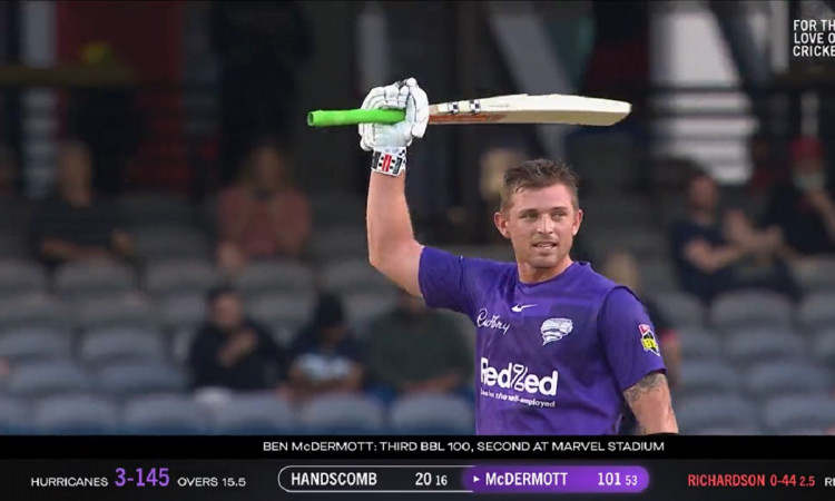 Cricket Image for VIDEO: History Created In BBL, McDermott Smashes Six To Score Back-To-Back Centuri