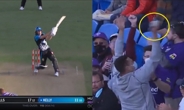 Cricket Image for VIDEO: Thomas Kelly Smacks A Six in BBL; Man In The Crowd Catches The Ball & Boast