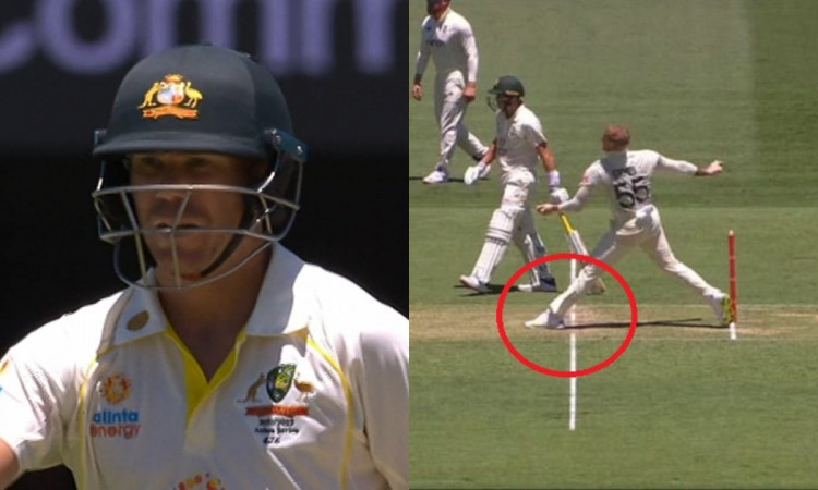 Cricket Image for WATCH: Ben Stokes Clean Bowls David Warner But It's A No Ball!